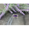 925 Sterling Silver Amethyst Ring Size 6.5