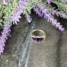 925 Sterling Silver Amethyst Ring Size 6.5
