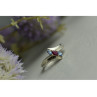 925 Sterling Silver Pink Spinel & Topaz Ring Size 7