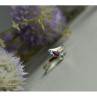 925 Sterling Silver Pink Spinel & Topaz Ring Size 7