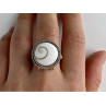 Vintage 925 Sterling Silver Agate Ring Size 9.5