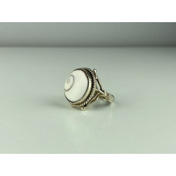 Vintage 925 Sterling Silver Agate Ring Size 9.5