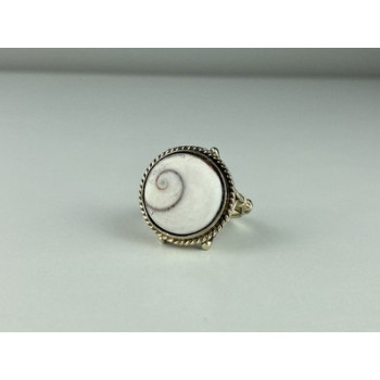 Vintage 925 Sterling Silver Agate Ring Size 9.5