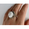Vintage 925 Sterling Silver Agate Ring Size 9.5
