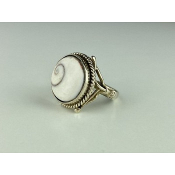 Vintage 925 Sterling Silver Agate Ring Size 9.5