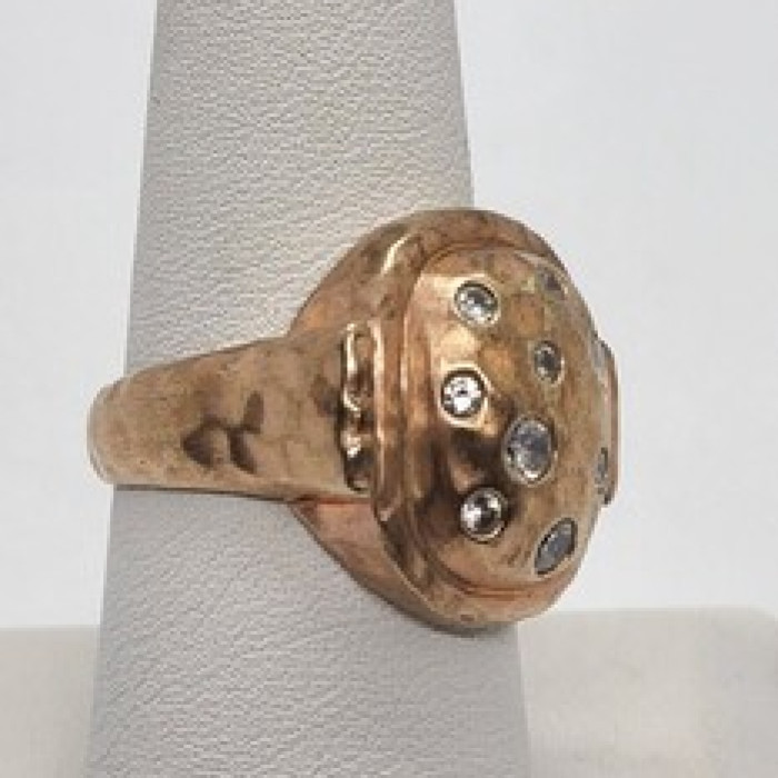 925 Sterling Silver CZ Ring Size 8
