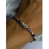 925 Sterling Silver Purple Tourmaline Bracelet Length 7