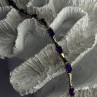 925 Sterling Silver Purple Tourmaline Bracelet Length 7