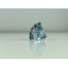 925 Sterling Silver Blue Spinel Ring Size 8