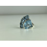 925 Sterling Silver Blue Spinel Ring Size 8