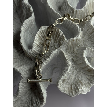 925 Sterling Silver Heart Charm Bracelet Length 7.5