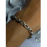 925 Sterling Silver Heart Charm Bracelet Length 7.5