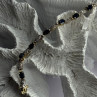 925 Sterling Silver Gold Plated Sapphire & Diamond Bracelet Length 7.5