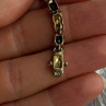 925 Sterling Silver Gold Plated Sapphire & Diamond Bracelet Length 7.5