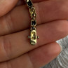 925 Sterling Silver Gold Plated Sapphire & Diamond Bracelet Length 7.5