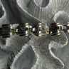 Vintage 925 Sterling Silver Abalone Bracelet Length 7