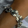 Vintage 925 Sterling Silver Abalone Bracelet Length 7