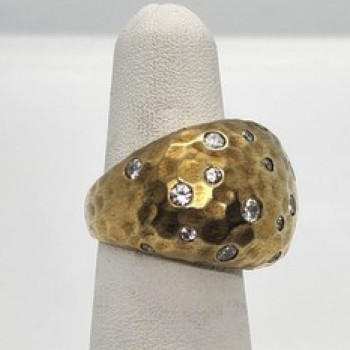925 Sterling Silver CZ Ring Size 5