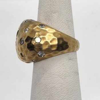 925 Sterling Silver CZ Ring Size 5