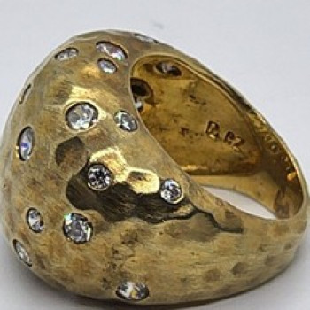 925 Sterling Silver CZ Ring Size 5
