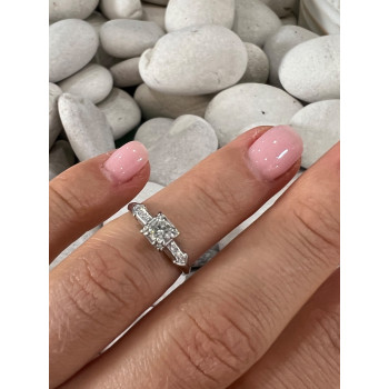 JABEL 18K WHITE GOLD DIAMONDS  RING SIZE 4.5