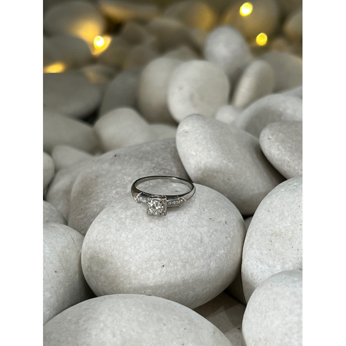 JABEL 18K WHITE GOLD DIAMONDS  RING SIZE 4.5