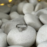 Jabel 18K White Gold Diamonds Ring Size 4.5