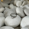 Jabel 18K White Gold Diamonds Ring Size 4.5