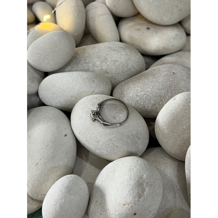 JABEL 18K WHITE GOLD DIAMONDS  RING SIZE 4.5