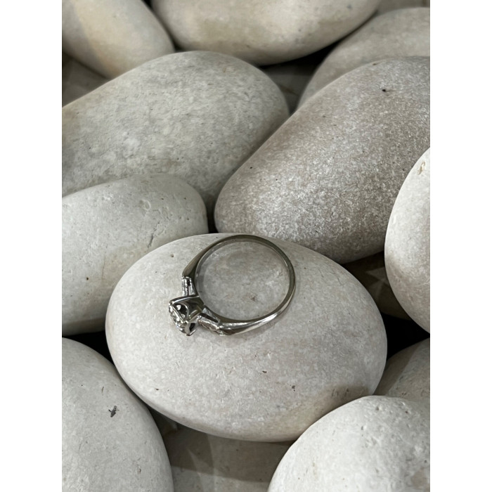 JABEL 18K WHITE GOLD DIAMONDS  RING SIZE 4.5