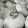 Jabel 18K White Gold Diamonds Ring Size 4.5
