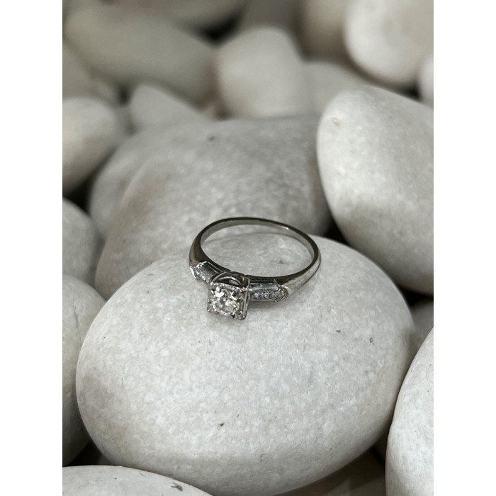 JABEL 18K WHITE GOLD DIAMONDS  RING SIZE 4.5