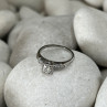 Jabel 18K White Gold Diamonds Ring Size 4.5