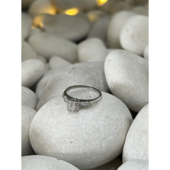 JABEL 18K WHITE GOLD DIAMONDS  RING SIZE 4.5