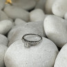 Jabel 18K White Gold Diamonds Ring Size 4.5
