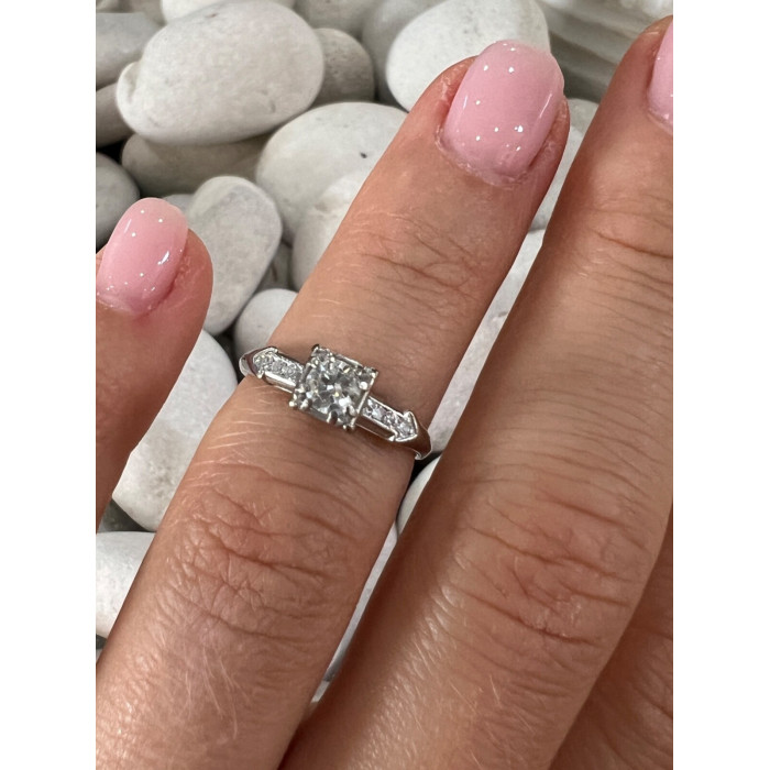 JABEL 18K WHITE GOLD DIAMONDS  RING SIZE 4.5