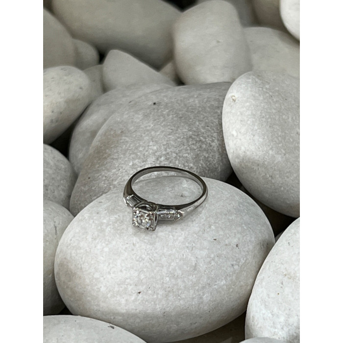 JABEL 18K WHITE GOLD DIAMONDS  RING SIZE 4.5