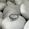 Jabel 18K White Gold Diamonds Ring Size 4.5