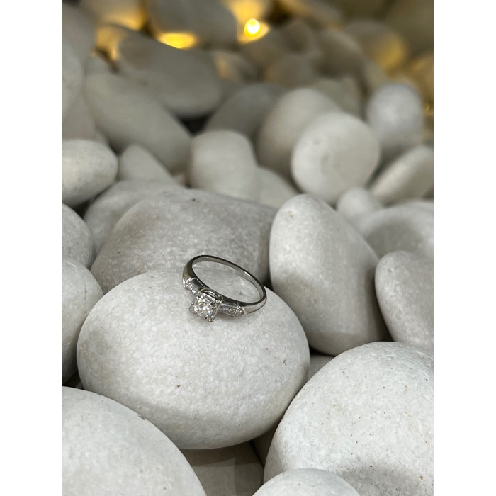 JABEL 18K WHITE GOLD DIAMONDS  RING SIZE 4.5