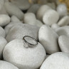 Jabel 18K White Gold Diamonds Ring Size 4.5