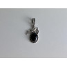925 Sterling Silver Onyx Dolphin Pendant