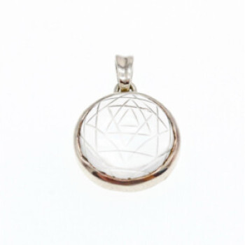 925 Sterling Silver Achroite ( White Tourmaline) Pendant