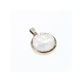 925 Sterling Silver Achroite ( White Tourmaline) Pendant