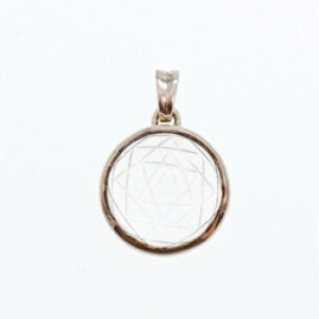 925 Sterling Silver Achroite ( White Tourmaline) Pendant