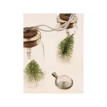 925 Sterling Silver Achroite ( White Tourmaline) Pendant