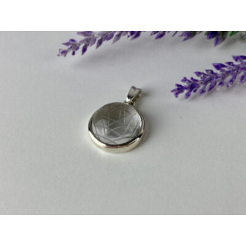 925 Sterling Silver Achroite ( White Tourmaline) Pendant