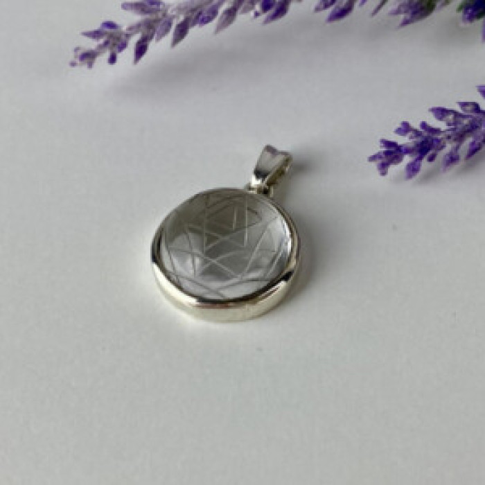 925 Sterling Silver Achroite ( White Tourmaline) Pendant
