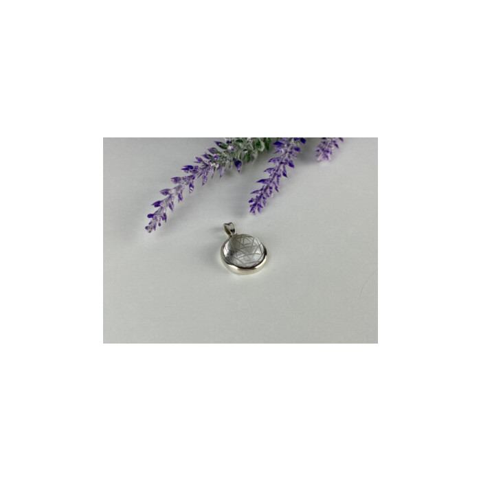 925 Sterling Silver Achroite ( White Tourmaline) Pendant