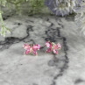 925 Sterling Silver Pink CZ 