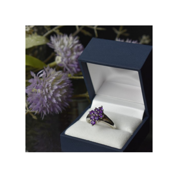 925 Sterling Silver Tourmaline Ring Size 10